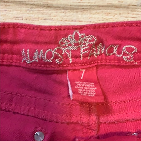 Almost Famous Booty Shorts size 7 Juniors - Picture 3 of 4